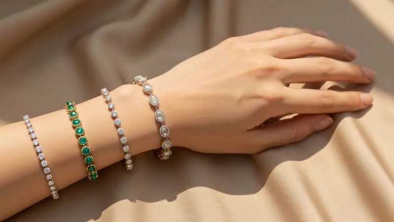 Bracelets En Emeraude Subtilite Et Chic