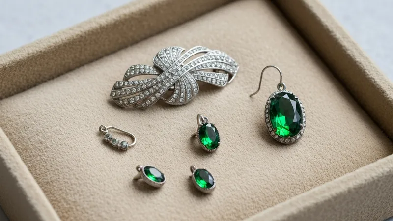 Les bijoux vintage en émeraude : charme intemporel
